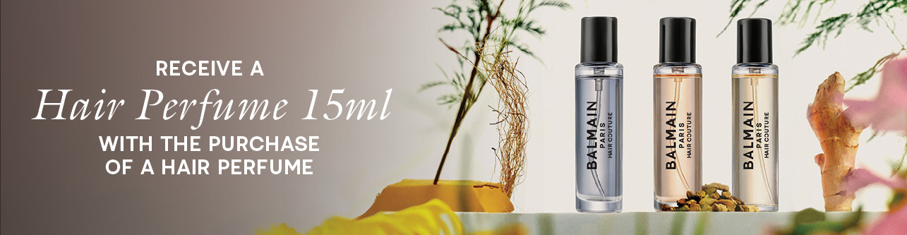 Receive a complimentary 15ml Hair Perfume when you purchase a full size Hair Perfume